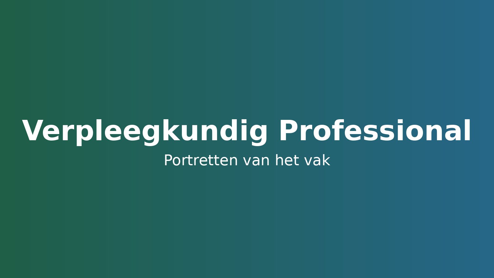 Verpleegkundig Professional